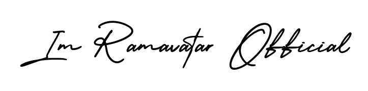An effortless, minimalist signature concept for Im Ramavatar Official using AmerikaSignatureDemo-Regular design. Clean lines that look great on any document. Im Ramavatar Official signature style 3 images and pictures png