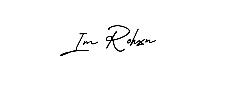 It looks lik you need a new signature style for name Im Rohxn. Design unique handwritten (AmerikaSignatureDemo-Regular) signature with our free signature maker in just a few clicks. Im Rohxn signature style 3 images and pictures png