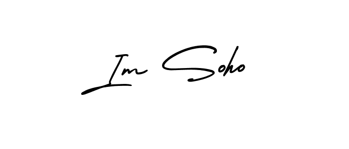 Best and Professional Signature Style for Im Soho. AmerikaSignatureDemo-Regular Best Signature Style Collection. Im Soho signature style 3 images and pictures png