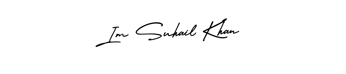 How to make Im Suhail Khan name signature. Use AmerikaSignatureDemo-Regular style for creating short signs online. This is the latest handwritten sign. Im Suhail Khan signature style 3 images and pictures png