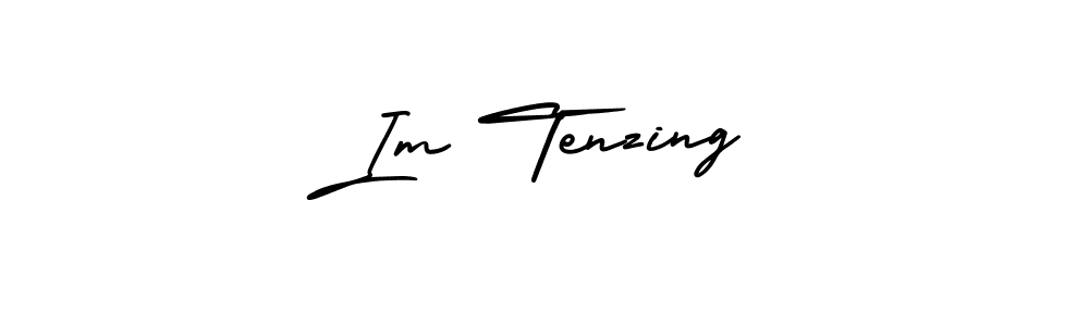 Similarly AmerikaSignatureDemo-Regular is the best handwritten signature design. Signature creator online .You can use it as an online autograph creator for name Im Tenzing. Im Tenzing signature style 3 images and pictures png