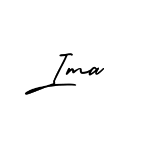 Make a beautiful signature design for name Ima. With this signature (AmerikaSignatureDemo-Regular) style, you can create a handwritten signature for free. Ima signature style 3 images and pictures png