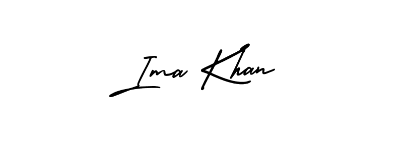 How to make Ima Khan signature? AmerikaSignatureDemo-Regular is a professional autograph style. Create handwritten signature for Ima Khan name. Ima Khan signature style 3 images and pictures png