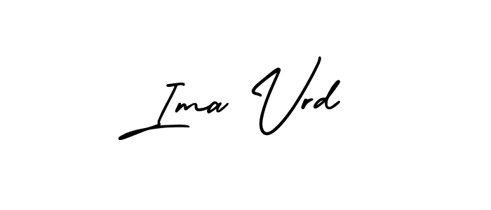 Use a signature maker to create a handwritten signature online. With this signature software, you can design (AmerikaSignatureDemo-Regular) your own signature for name Ima Vrd. Ima Vrd signature style 3 images and pictures png