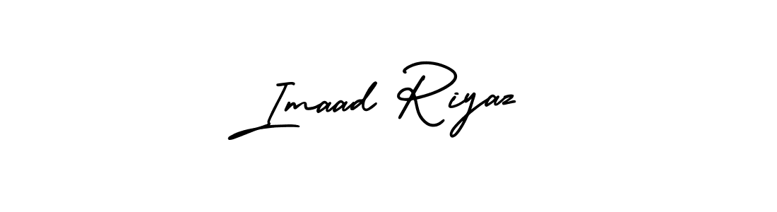 Create a beautiful signature design for name Imaad Riyaz. With this signature (AmerikaSignatureDemo-Regular) fonts, you can make a handwritten signature for free. Imaad Riyaz signature style 3 images and pictures png