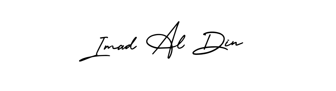 Similarly AmerikaSignatureDemo-Regular is the best handwritten signature design. Signature creator online .You can use it as an online autograph creator for name Imad Al Din. Imad Al Din signature style 3 images and pictures png