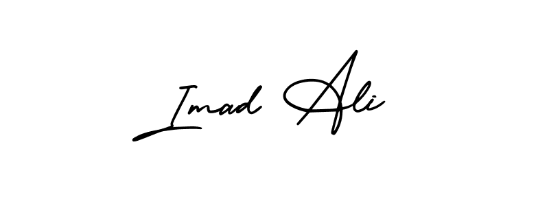 Use a signature maker to create a handwritten signature online. With this signature software, you can design (AmerikaSignatureDemo-Regular) your own signature for name Imad Ali. Imad Ali signature style 3 images and pictures png