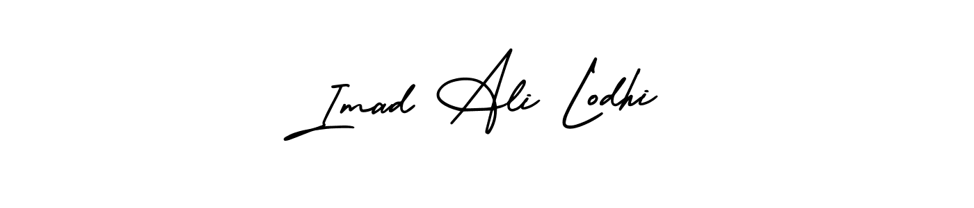 if you are searching for the best signature style for your name Imad Ali Lodhi. so please give up your signature search. here we have designed multiple signature styles  using AmerikaSignatureDemo-Regular. Imad Ali Lodhi signature style 3 images and pictures png