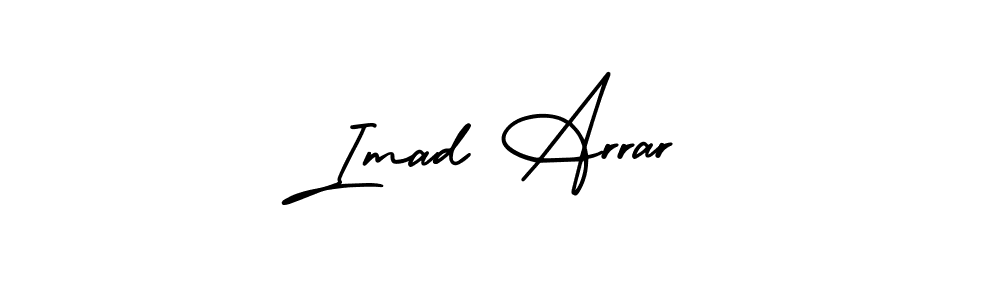 Imad Arrar stylish signature style. Best Handwritten Sign (AmerikaSignatureDemo-Regular) for my name. Handwritten Signature Collection Ideas for my name Imad Arrar. Imad Arrar signature style 3 images and pictures png