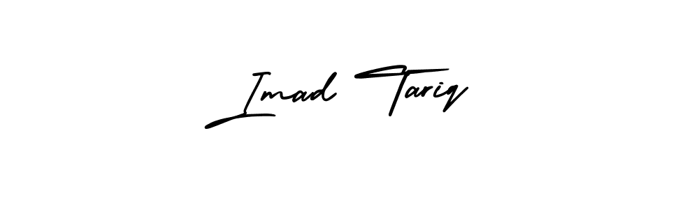 Also You can easily find your signature by using the search form. We will create Imad Tariq name handwritten signature images for you free of cost using AmerikaSignatureDemo-Regular sign style. Imad Tariq signature style 3 images and pictures png