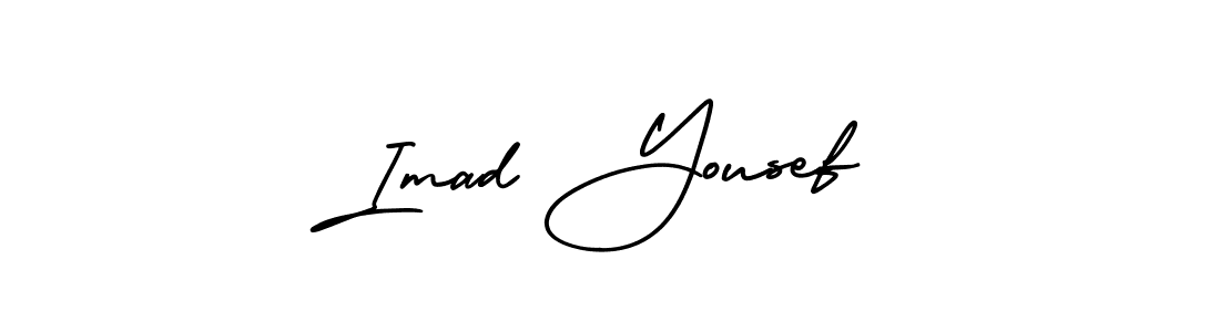 Create a beautiful signature design for name Imad Yousef. With this signature (AmerikaSignatureDemo-Regular) fonts, you can make a handwritten signature for free. Imad Yousef signature style 3 images and pictures png