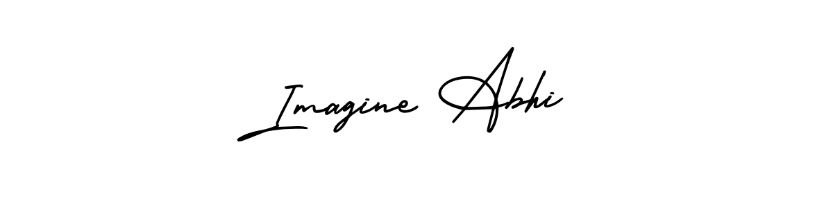 Make a short Imagine Abhi signature style. Manage your documents anywhere anytime using AmerikaSignatureDemo-Regular. Create and add eSignatures, submit forms, share and send files easily. Imagine Abhi signature style 3 images and pictures png