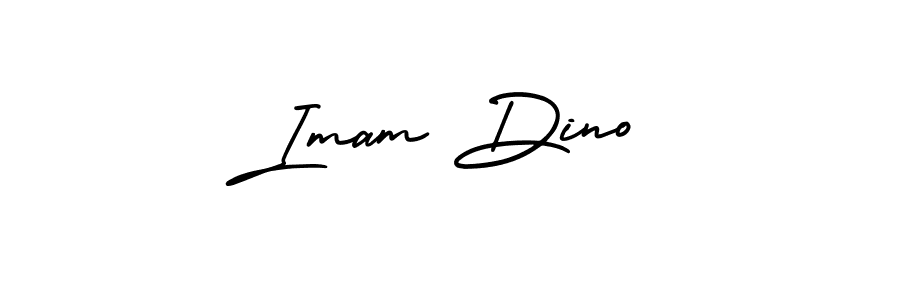 Check out images of Autograph of Imam Dino name. Actor Imam Dino Signature Style. AmerikaSignatureDemo-Regular is a professional sign style online. Imam Dino signature style 3 images and pictures png