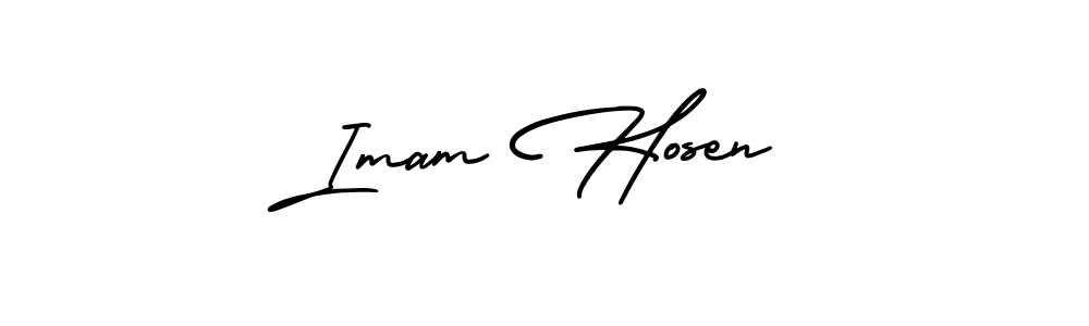 Make a beautiful signature design for name Imam Hosen. With this signature (AmerikaSignatureDemo-Regular) style, you can create a handwritten signature for free. Imam Hosen signature style 3 images and pictures png