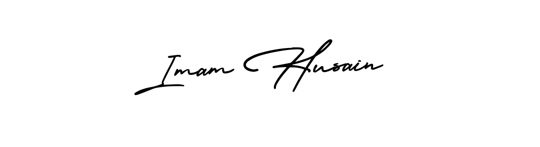 It looks lik you need a new signature style for name Imam Husain. Design unique handwritten (AmerikaSignatureDemo-Regular) signature with our free signature maker in just a few clicks. Imam Husain signature style 3 images and pictures png