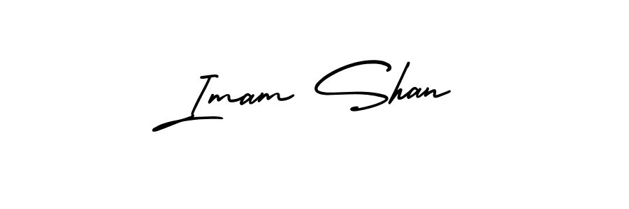 Imam Shan stylish signature style. Best Handwritten Sign (AmerikaSignatureDemo-Regular) for my name. Handwritten Signature Collection Ideas for my name Imam Shan. Imam Shan signature style 3 images and pictures png