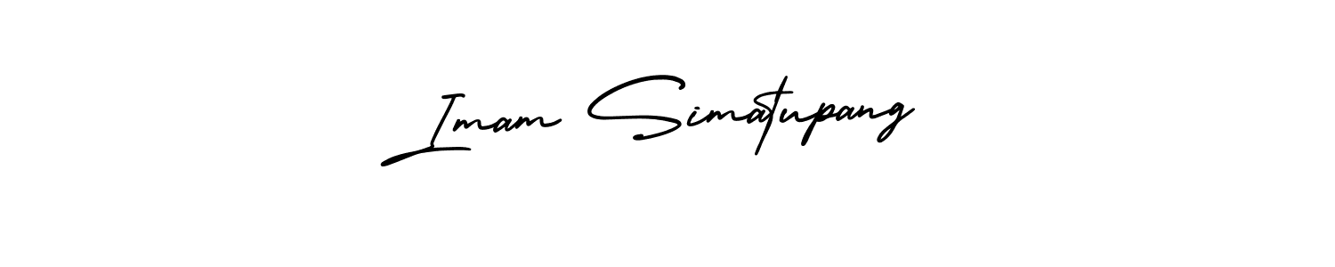 Imam Simatupang stylish signature style. Best Handwritten Sign (AmerikaSignatureDemo-Regular) for my name. Handwritten Signature Collection Ideas for my name Imam Simatupang. Imam Simatupang signature style 3 images and pictures png