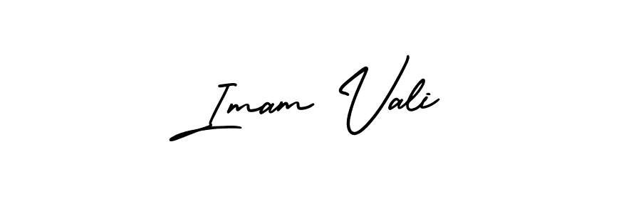 Imam Vali stylish signature style. Best Handwritten Sign (AmerikaSignatureDemo-Regular) for my name. Handwritten Signature Collection Ideas for my name Imam Vali. Imam Vali signature style 3 images and pictures png