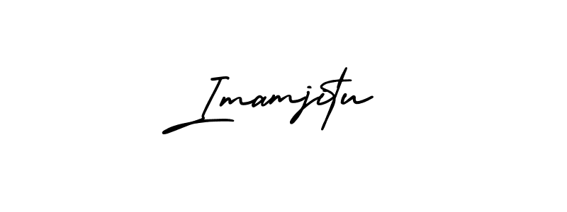 Use a signature maker to create a handwritten signature online. With this signature software, you can design (AmerikaSignatureDemo-Regular) your own signature for name Imamjitu. Imamjitu signature style 3 images and pictures png