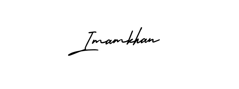 Imamkhan stylish signature style. Best Handwritten Sign (AmerikaSignatureDemo-Regular) for my name. Handwritten Signature Collection Ideas for my name Imamkhan. Imamkhan signature style 3 images and pictures png