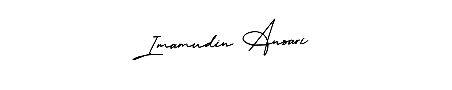 Best and Professional Signature Style for Imamudin Ansari. AmerikaSignatureDemo-Regular Best Signature Style Collection. Imamudin Ansari signature style 3 images and pictures png