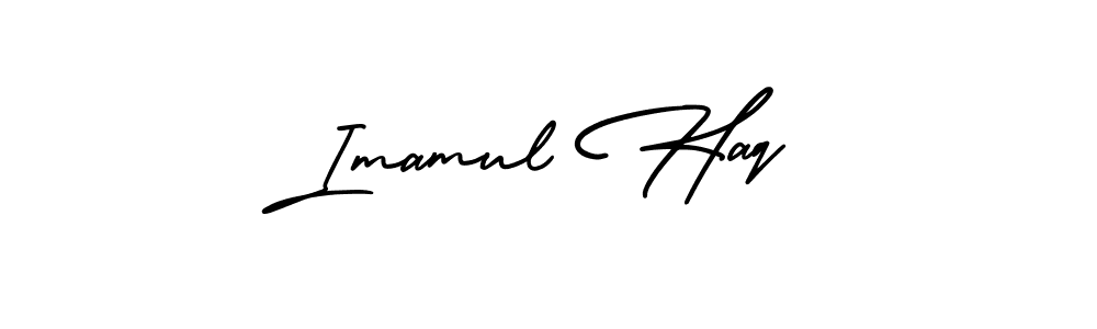 Make a beautiful signature design for name Imamul Haq. With this signature (AmerikaSignatureDemo-Regular) style, you can create a handwritten signature for free. Imamul Haq signature style 3 images and pictures png