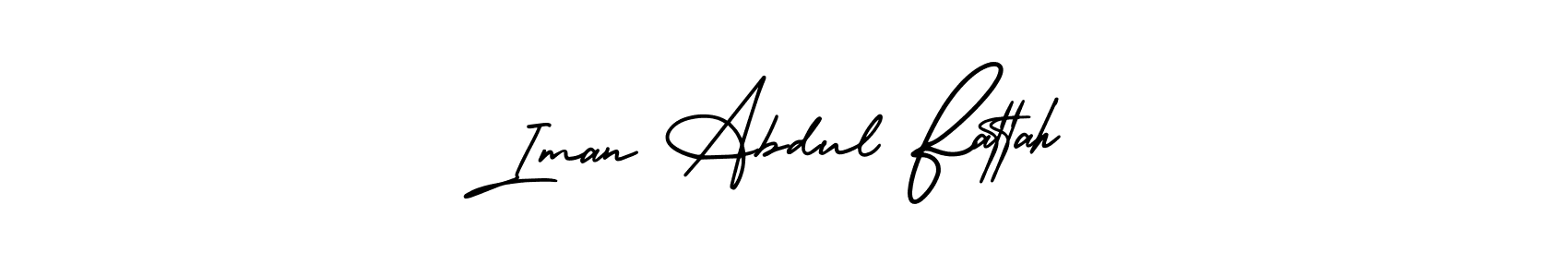 Make a beautiful signature design for name Iman Abdul Fattah. Use this online signature maker to create a handwritten signature for free. Iman Abdul Fattah signature style 3 images and pictures png