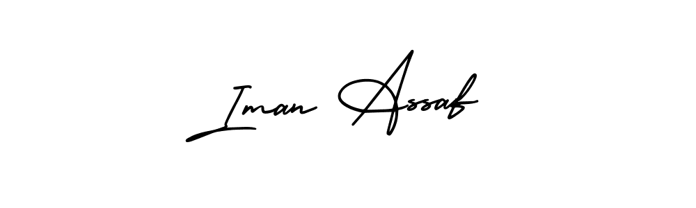 if you are searching for the best signature style for your name Iman Assaf. so please give up your signature search. here we have designed multiple signature styles  using AmerikaSignatureDemo-Regular. Iman Assaf signature style 3 images and pictures png