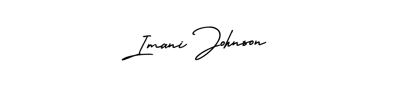 Make a short Imani Johnson signature style. Manage your documents anywhere anytime using AmerikaSignatureDemo-Regular. Create and add eSignatures, submit forms, share and send files easily. Imani Johnson signature style 3 images and pictures png