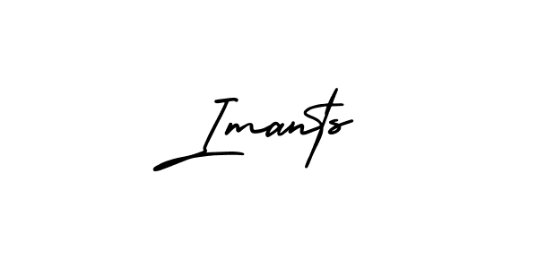 Make a beautiful signature design for name Imants. With this signature (AmerikaSignatureDemo-Regular) style, you can create a handwritten signature for free. Imants signature style 3 images and pictures png