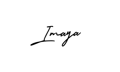 It looks lik you need a new signature style for name Imaya. Design unique handwritten (AmerikaSignatureDemo-Regular) signature with our free signature maker in just a few clicks. Imaya signature style 3 images and pictures png