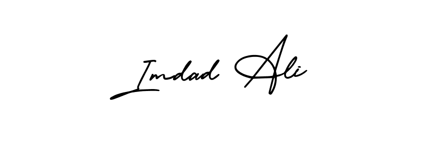 Also You can easily find your signature by using the search form. We will create Imdad Ali name handwritten signature images for you free of cost using AmerikaSignatureDemo-Regular sign style. Imdad Ali signature style 3 images and pictures png