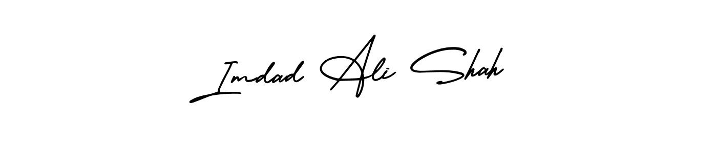 Design your own signature with our free online signature maker. With this signature software, you can create a handwritten (AmerikaSignatureDemo-Regular) signature for name Imdad Ali Shah. Imdad Ali Shah signature style 3 images and pictures png