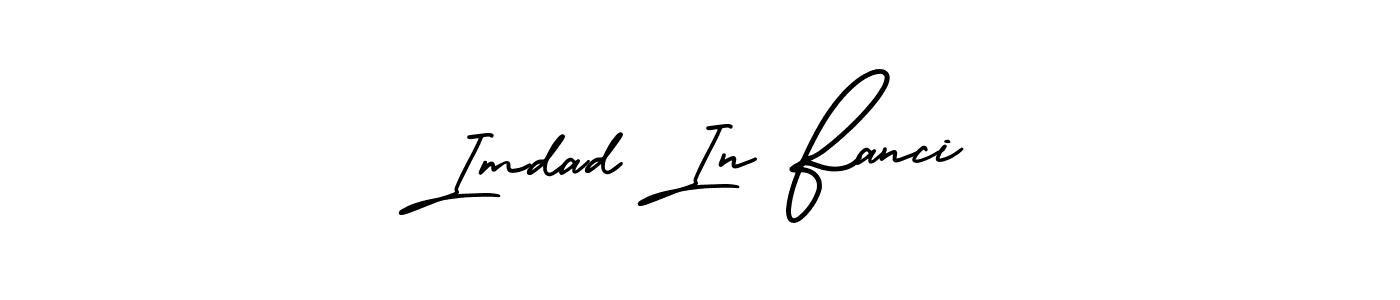 The best way (AmerikaSignatureDemo-Regular) to make a short signature is to pick only two or three words in your name. The name Imdad In Fanci include a total of six letters. For converting this name. Imdad In Fanci signature style 3 images and pictures png