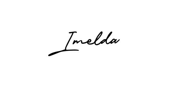 Imelda stylish signature style. Best Handwritten Sign (AmerikaSignatureDemo-Regular) for my name. Handwritten Signature Collection Ideas for my name Imelda. Imelda signature style 3 images and pictures png