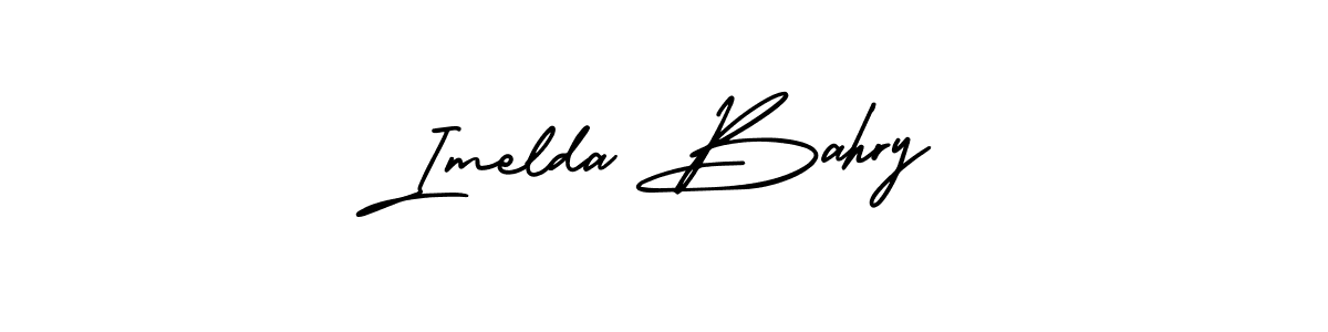 Use a signature maker to create a handwritten signature online. With this signature software, you can design (AmerikaSignatureDemo-Regular) your own signature for name Imelda Bahry. Imelda Bahry signature style 3 images and pictures png