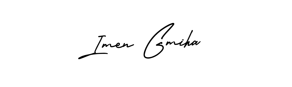 Also You can easily find your signature by using the search form. We will create Imen Gmiha name handwritten signature images for you free of cost using AmerikaSignatureDemo-Regular sign style. Imen Gmiha signature style 3 images and pictures png