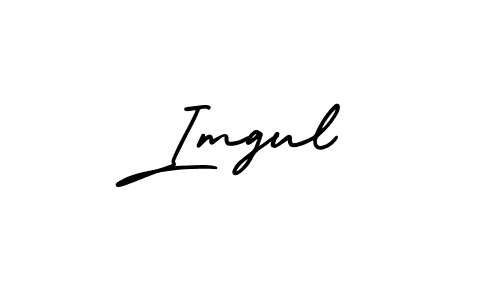 The best way (AmerikaSignatureDemo-Regular) to make a short signature is to pick only two or three words in your name. The name Imgul include a total of six letters. For converting this name. Imgul signature style 3 images and pictures png