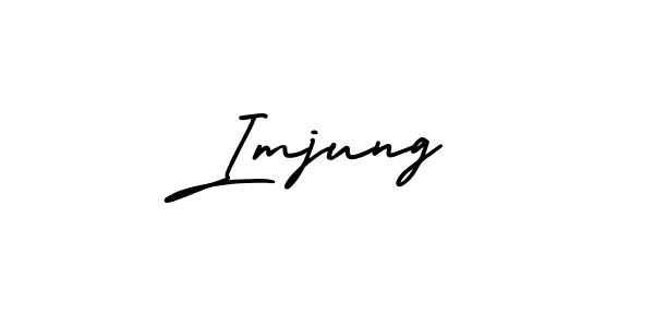 How to make Imjung name signature. Use AmerikaSignatureDemo-Regular style for creating short signs online. This is the latest handwritten sign. Imjung signature style 3 images and pictures png