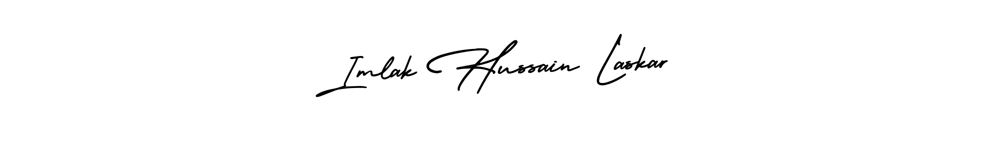 How to Draw Imlak Hussain Laskar signature style? AmerikaSignatureDemo-Regular is a latest design signature styles for name Imlak Hussain Laskar. Imlak Hussain Laskar signature style 3 images and pictures png