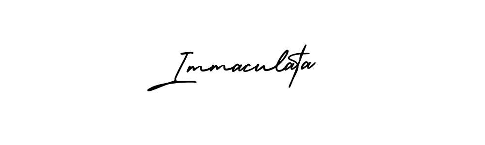 Create a beautiful signature design for name Immaculata. With this signature (AmerikaSignatureDemo-Regular) fonts, you can make a handwritten signature for free. Immaculata signature style 3 images and pictures png
