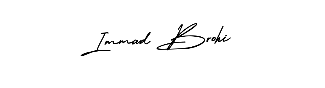 Best and Professional Signature Style for Immad Brohi. AmerikaSignatureDemo-Regular Best Signature Style Collection. Immad Brohi signature style 3 images and pictures png