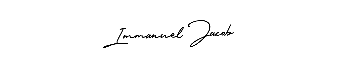 It looks lik you need a new signature style for name Immanuel Jacob. Design unique handwritten (AmerikaSignatureDemo-Regular) signature with our free signature maker in just a few clicks. Immanuel Jacob signature style 3 images and pictures png