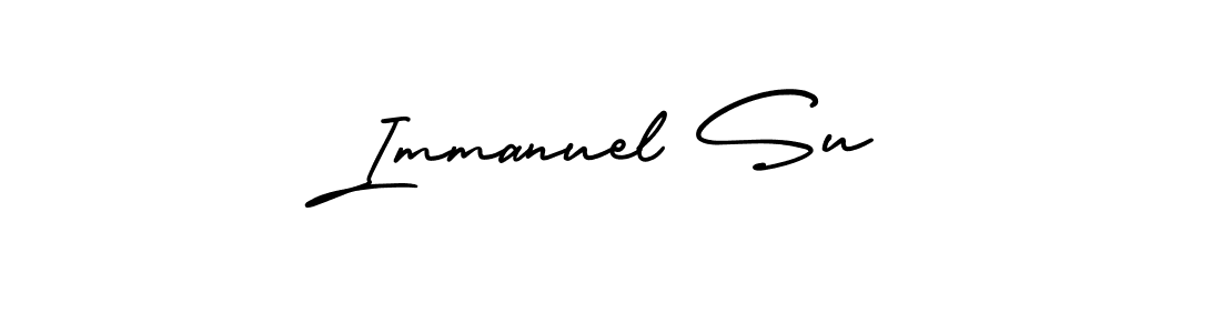 Design your own signature with our free online signature maker. With this signature software, you can create a handwritten (AmerikaSignatureDemo-Regular) signature for name Immanuel Su. Immanuel Su signature style 3 images and pictures png