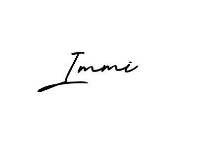 Design your own signature with our free online signature maker. With this signature software, you can create a handwritten (AmerikaSignatureDemo-Regular) signature for name Immi. Immi signature style 3 images and pictures png