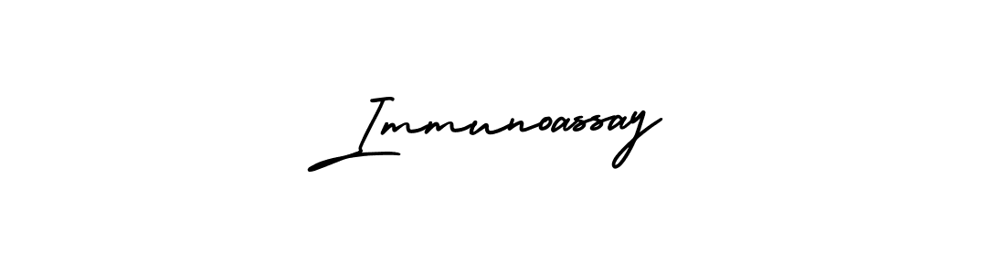 Make a beautiful signature design for name Immunoassay. With this signature (AmerikaSignatureDemo-Regular) style, you can create a handwritten signature for free. Immunoassay signature style 3 images and pictures png