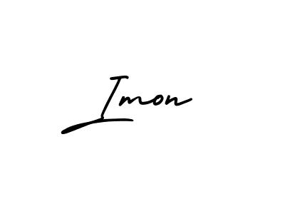 Make a beautiful signature design for name Imon. With this signature (AmerikaSignatureDemo-Regular) style, you can create a handwritten signature for free. Imon signature style 3 images and pictures png