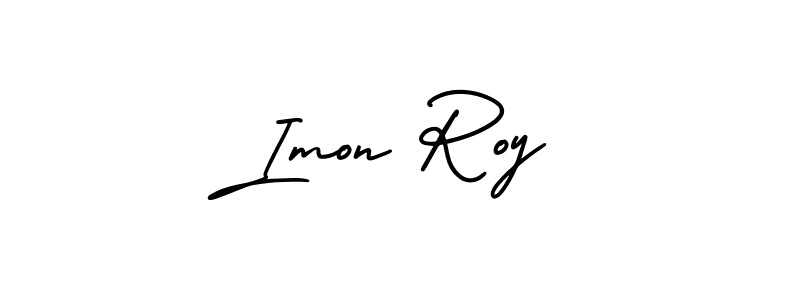 Also You can easily find your signature by using the search form. We will create Imon Roy name handwritten signature images for you free of cost using AmerikaSignatureDemo-Regular sign style. Imon Roy signature style 3 images and pictures png