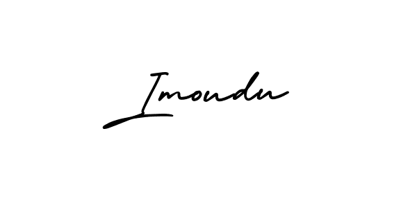 Use a signature maker to create a handwritten signature online. With this signature software, you can design (AmerikaSignatureDemo-Regular) your own signature for name Imoudu. Imoudu signature style 3 images and pictures png