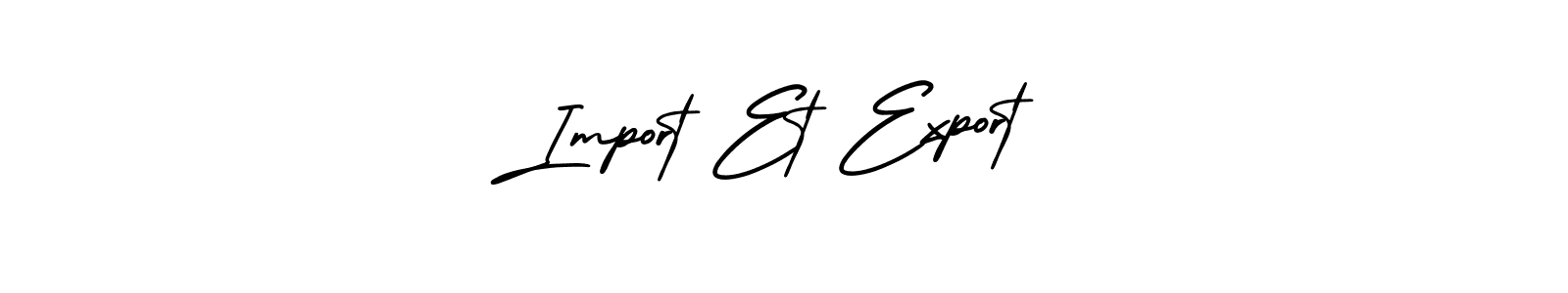 Make a beautiful signature design for name Import Et Export. With this signature (AmerikaSignatureDemo-Regular) style, you can create a handwritten signature for free. Import Et Export signature style 3 images and pictures png